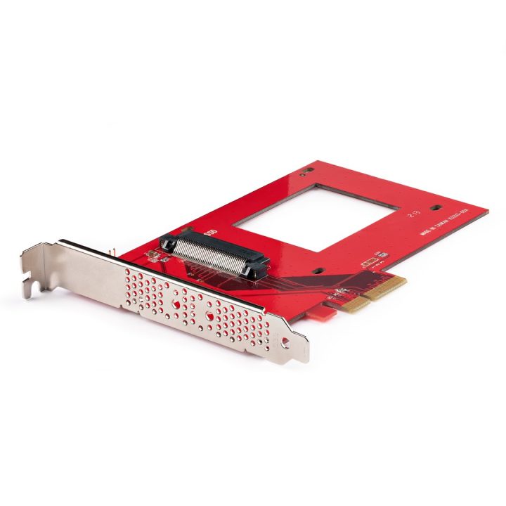 StarTech.com U.3 to PCIe Adapter Card - PCIe 4.0 x4 Adapter for 2.5"…