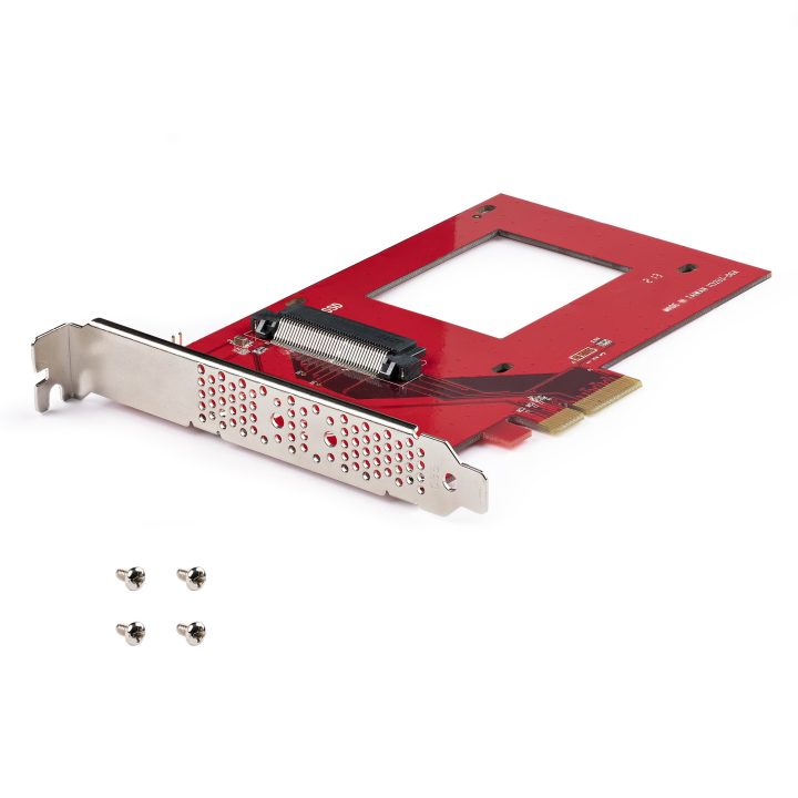 StarTech.com U.3 to PCIe Adapter Card - PCIe 4.0 x4 Adapter for 2.5"…