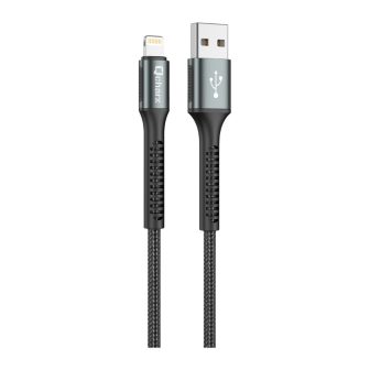 Qcharx International Cable Qcharx Prague USB to Lightning 3A-1m Black…