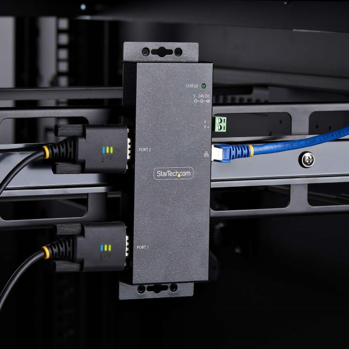 StarTech.com Serial to Ethernet Adapter - RJ45 LAN IP to DB9 RS232…