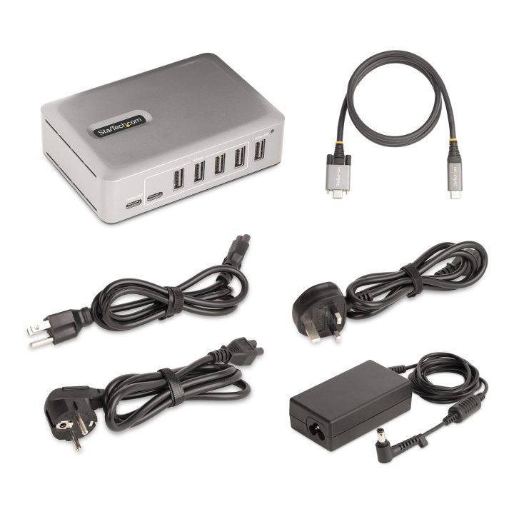 StarTech.com Hub Concentrador USB-C de 7 Puertos - 5x USB-A/2x USB-C…