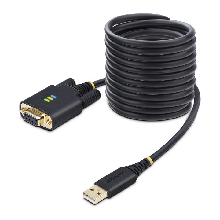 StarTech.com 3m USB to Null Modem Serial Adapter Cable - COM…