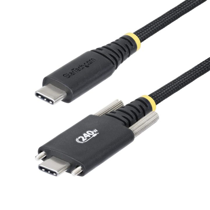 StarTech.com Cable de Carga USB-C de 2m con Fijación por Tornillo…