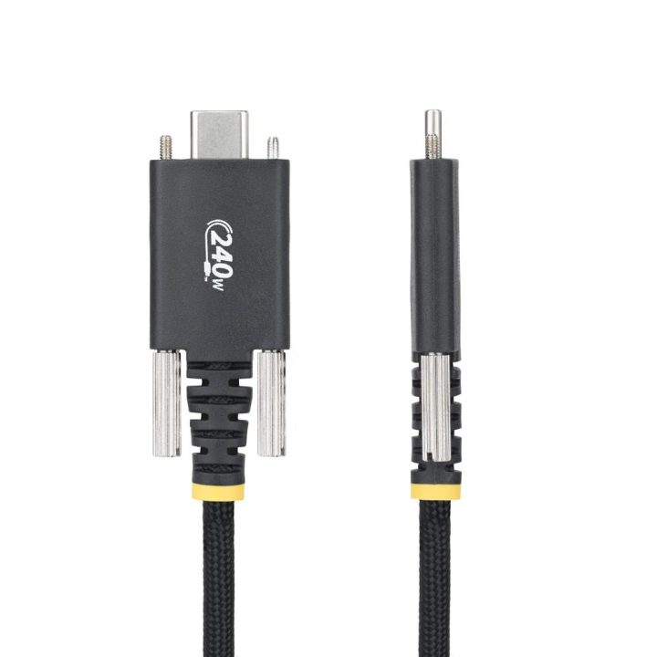 StarTech.com Cable de Carga USB-C de 2m con Fijación por Tornillo…