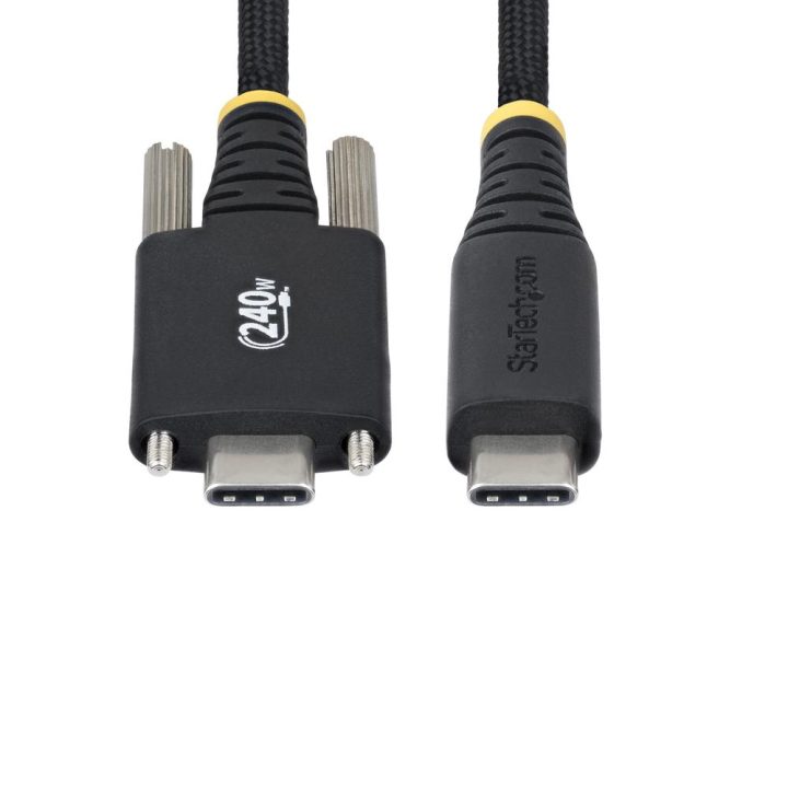 StarTech.com Cable de Carga USB-C de 2m con Fijación por Tornillo…