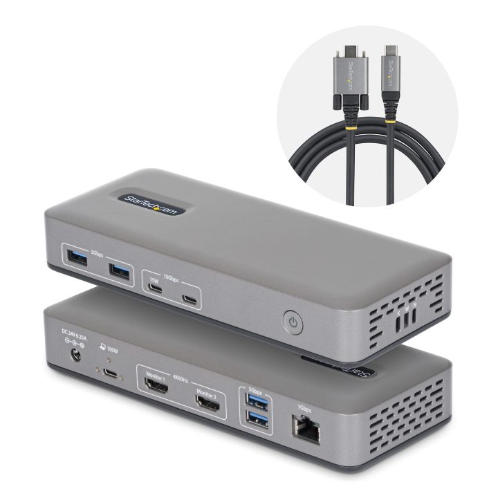 StarTech.com Docking Station USB-C de 2 Monitores HDMI - 4K 60Hz -…