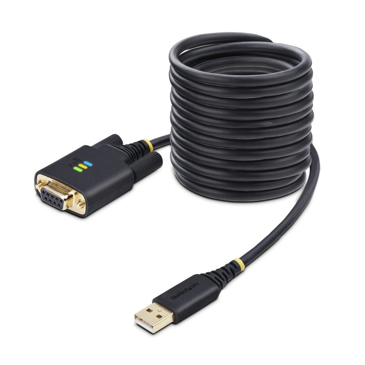 StarTech.com 3m USB to Null Modem Serial Adapter Cable - COM…