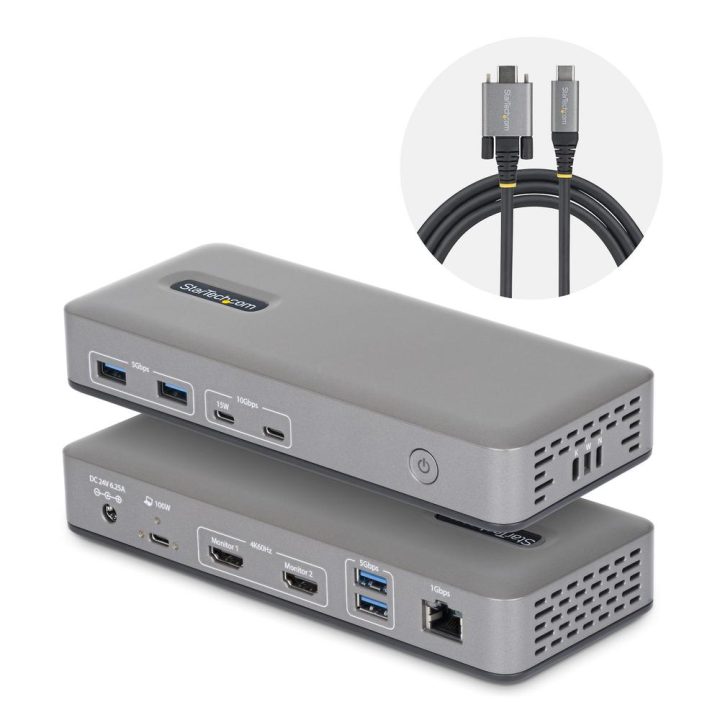 StarTech.com Estação de Acoplamento USB-C para 2 Monitores HDMI - 4K…