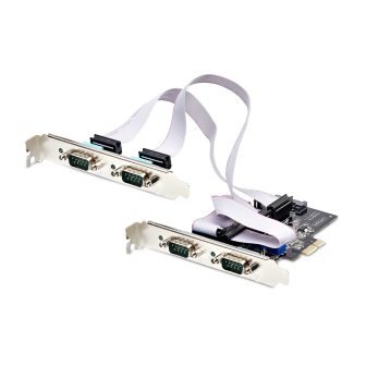 StarTech.com Placa de Expansão PCI Express Série de 4 Portas DB9 -…