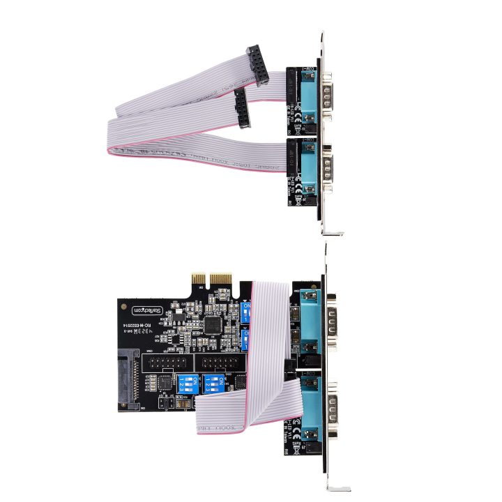 StarTech.com 4-Port DB9 PCI Express Serial Card - RS232/RS422/RS485 -…