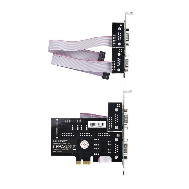 StarTech.com Tarjeta Serie PCI Express de 4 Puertos DB9 - Serial…