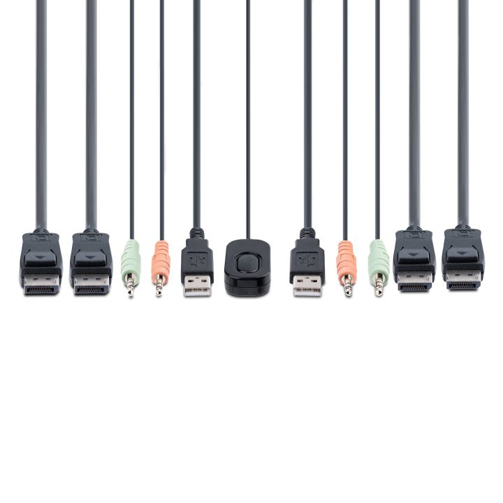 StarTech.com 2-Port KVM Switch for 2 DisplayPort Monitors - 4K 60Hz -…