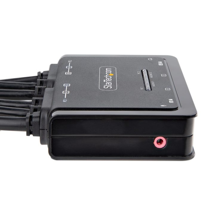 StarTech.com 2-Port KVM Switch for 2 DisplayPort Monitors - 4K 60Hz -…