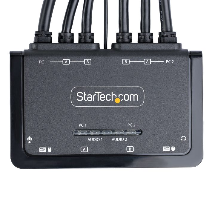 StarTech.com Switch Conmutador Cable KVM de 2 Puertos para 2…