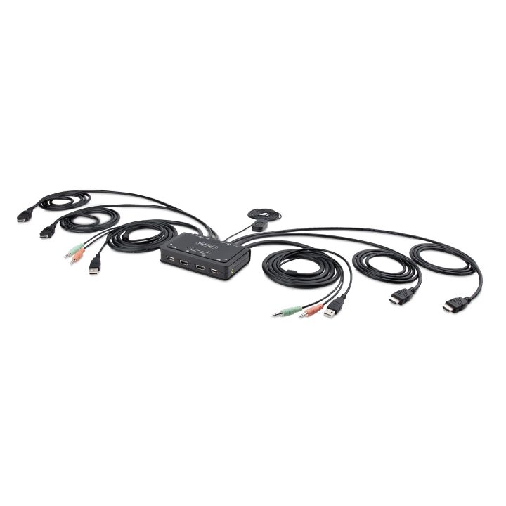 StarTech.com Cabo Comutador KVM de 2 Portas HDMI - 4K60 - Cabos…
