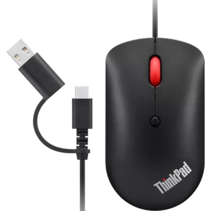 Lenovo 4Y51D20850 Mouse Office Ambidextrous USB Type-C Optical 2400…