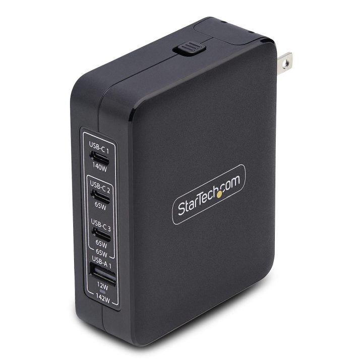 StarTech.com Cargador USB-C/USB-A de Pared GaN PD de 140W - 3x…