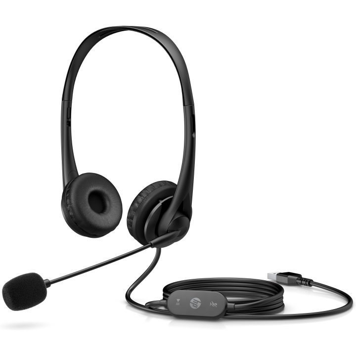 HP Estéreo auriculares de diadema con cable