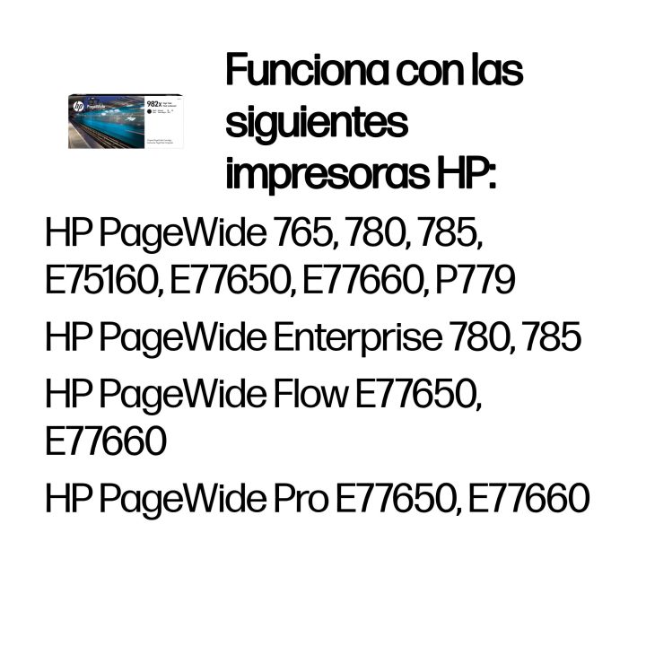 HP PageWide 982X Original High Capacity Black Cartridge