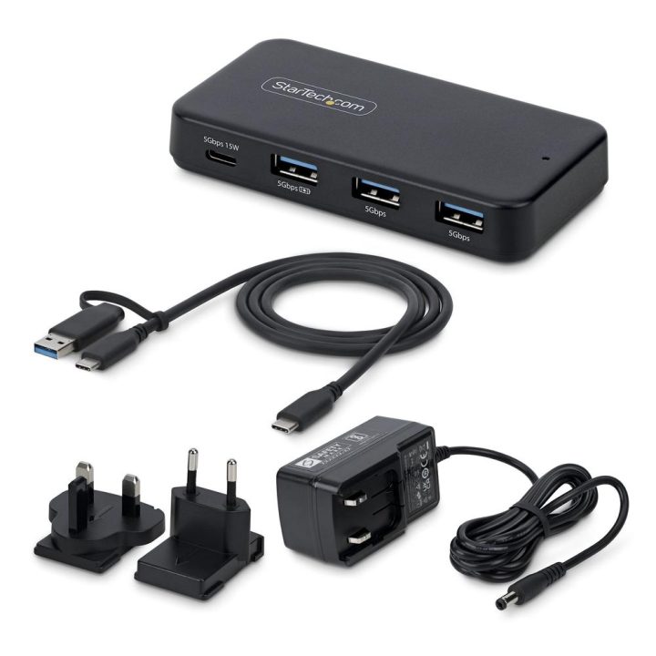 StarTech.com Hub USB-C e Tipo A de 4 Portas - Repartidor USB de 5Gbps…