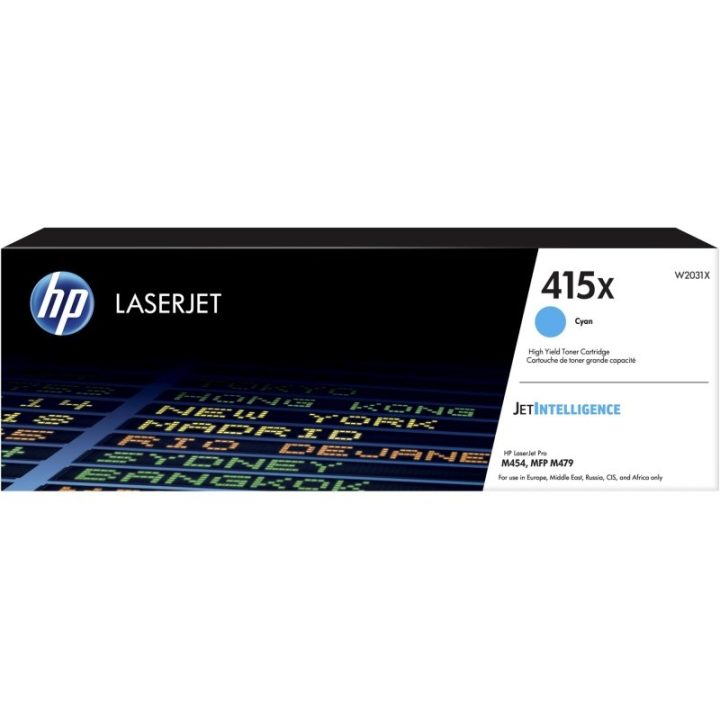HP Cartucho de Toner Original LaserJet 415X Ciano de Alta Capacidade