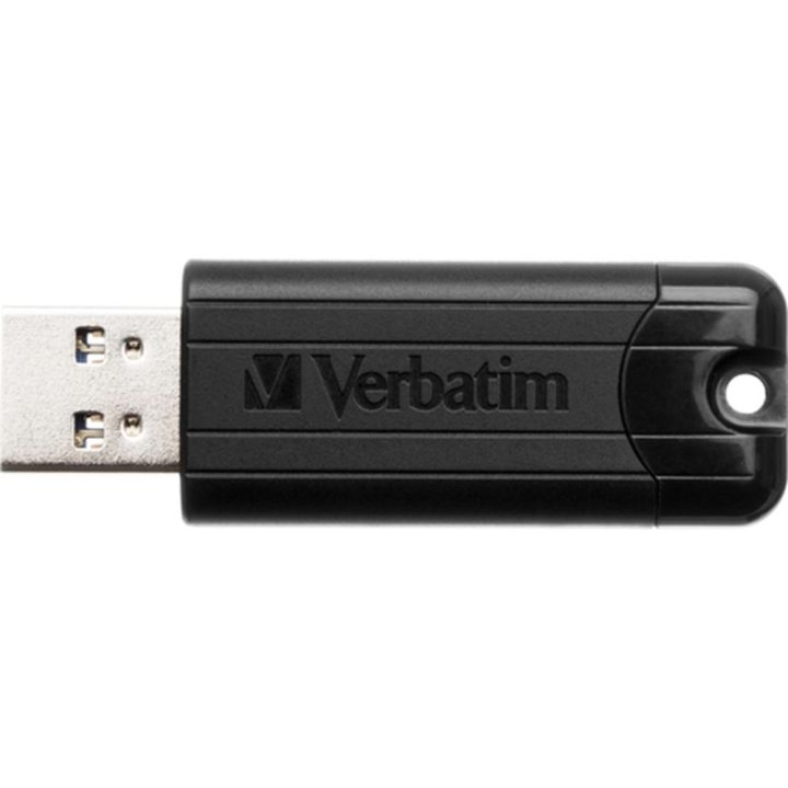 Verbatim pinstripe 32GB USB 3.2 Flash Drive Black (49317)