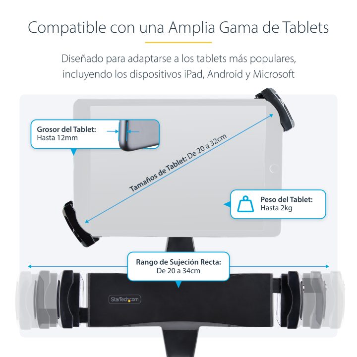 StarTech.com Adaptador VESA de Montaje para Tablets de 7,9 a 12,5…