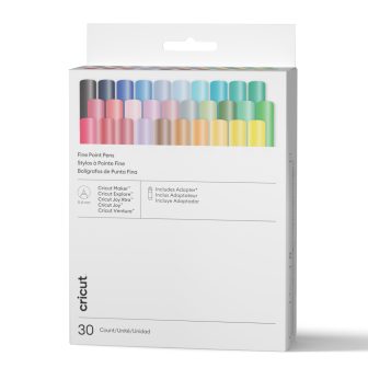 Cricut 0.4 mm fine point pens, Ultimate range (30 pcs.) + adapter…
