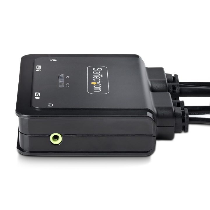 StarTech.com Cable Switch KVM Híbrido USB-C de 2 Puertos - 4K60 -…
