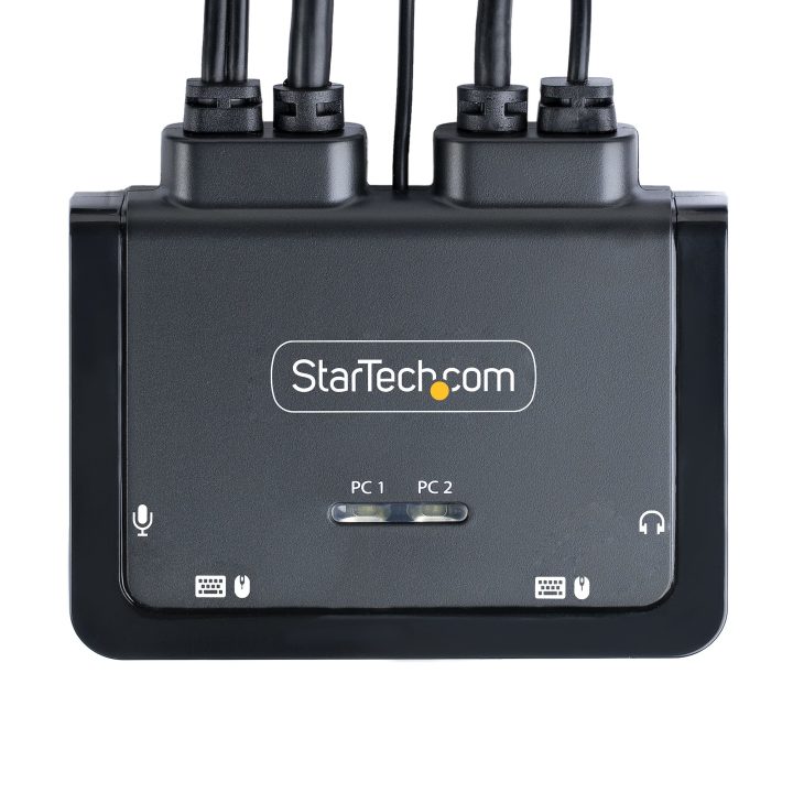 StarTech.com 2-Port Hybrid USB-C KVM Switch Cable - 4K60 - Integrated…