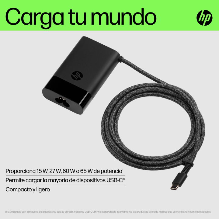HP 65W USB-C Laptop Charger