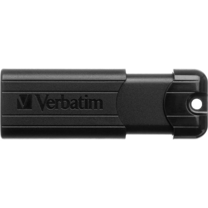 Memoria USB 3.2 Verbatim pinstripe 32GB negro (49317)