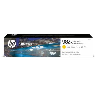 HP Cartucho PageWide 982X Original de alta capacidad amarillo