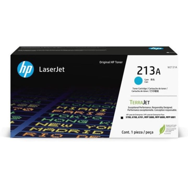 HP Cartucho de Toner Original LaserJet 213A ciano