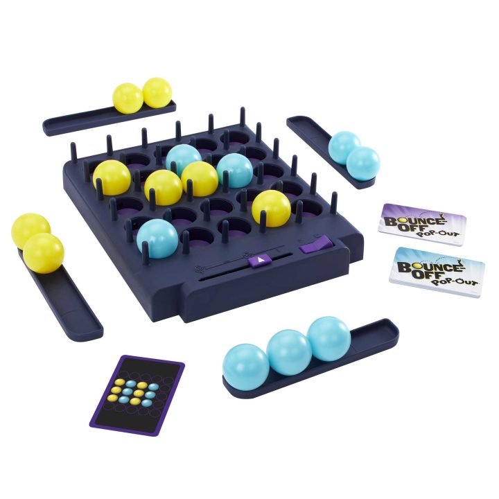 Mattel Games BOUNCE-OFF POP-OUT Board Game for Kids Ages 7+