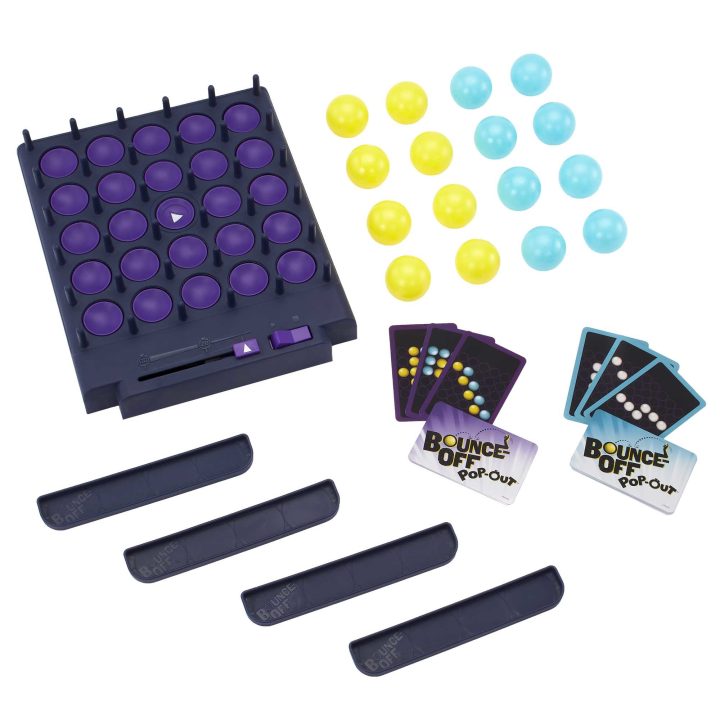 Mattel Games BOUNCE-OFF POP-OUT Board Game for Kids Ages 7+