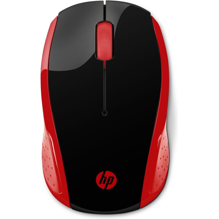 Rato sem fios HP 200 (Vermelho Imperial)