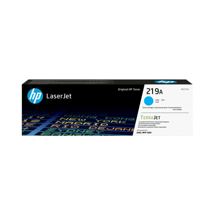 HP Cartucho de Tóner Original LaserJet 219A ciano