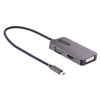 StarTech.com USB-C Video Adapter, USB Type-C to HDMI VGA DVI Adapter…