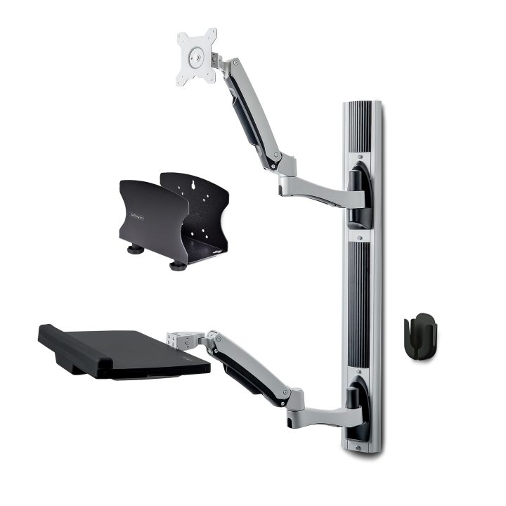 StarTech.com Wall-Mount Workstation for 27-Inch (10kg) VESA Monitor…