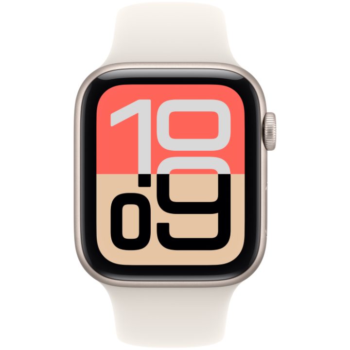 Apple Watch SE 3 GPS Smartwatch 44mm Starlight M-L (MEHJ4QL/A)