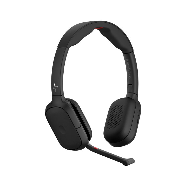 HP Poly Focus 625 Foldable Stereo Bluetooth Headphones