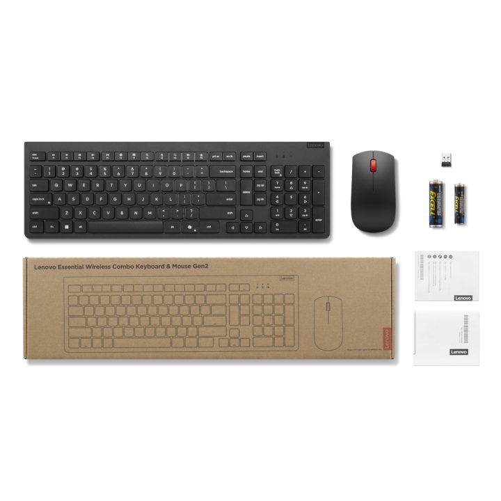 Lenovo 4X31R64484 Keyboard Mouse Included Office RF Wireless Spanish…