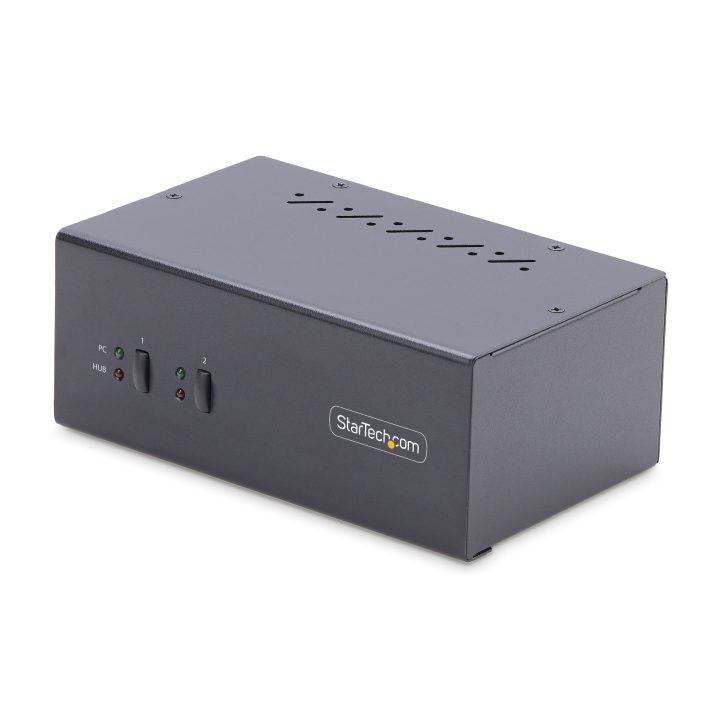 StarTech.com Switch KVM de 2 Puertos DisplayPort para 2 Monitores -…