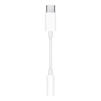 Cable USB-C a jack 3.5mm Apple macho-hembra blanco (MW2Q3ZM/A)