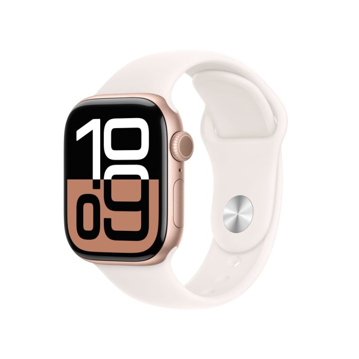 Smartwatch Apple Watch Series 10 GPS + Cellular ouro rosa M-L…