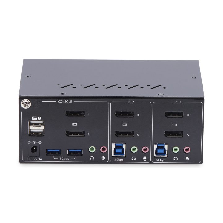 StarTech.com 2-Port DisplayPort KVM Switch for 2 Monitors - 4K60Hz…
