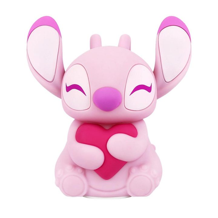 Lâmpada tátil Enesco Disney Stitch Angel com coração (6018033)