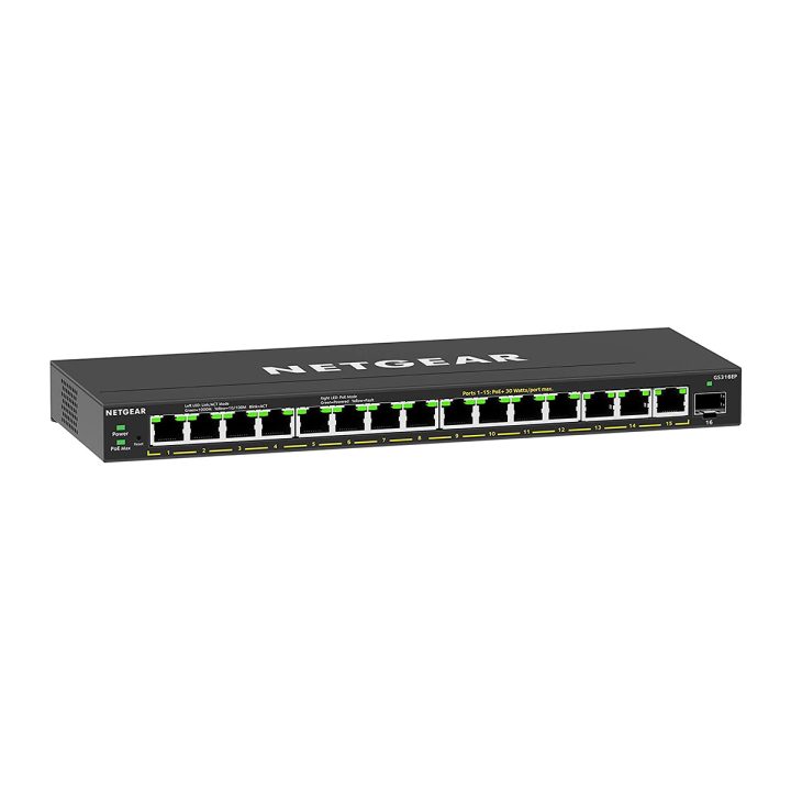 NETGEAR GS316EP Gestionado Gigabit Ethernet (10/100/1000) Energía…