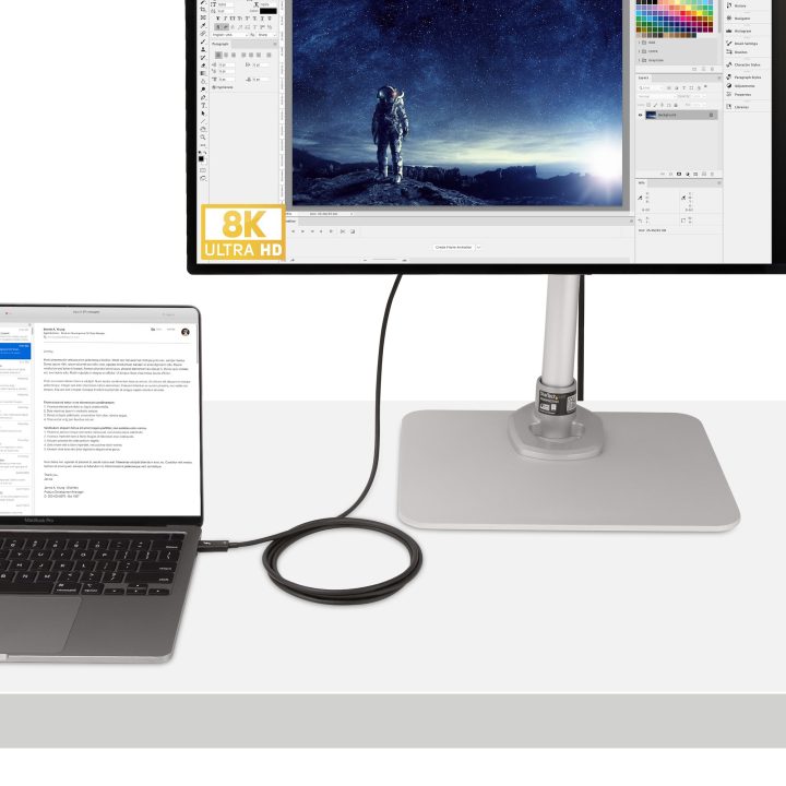 StarTech.com Cable de 2m Thunderbolt 4 Activo - 40Gbps - PD de 100W -…